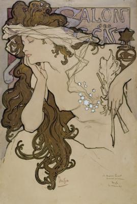 Alphonse Mucha - Illustrateur, affichiste, peintre et décorateur - Estimation gratuite de dessins, peintures, affiches d'Alphonse Mucha, vente aux enchères de tableaux, dessins, affiches de Mucha, valeur, cote, prix