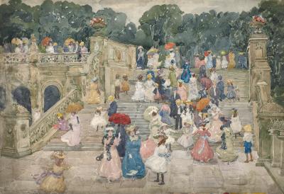 Maurice Prendergast - Peintre - Estimation gratuite de tableaux, peintures, dessins de Maurice Prendergast, vente aux enchères de peintures, tableaux, aquarelles de Prendergast, valeur, cote, prix